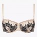 Chantelle Fleurs Balcony Bra  Beige