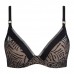 Chantelle Graphic Plunge Bra Black