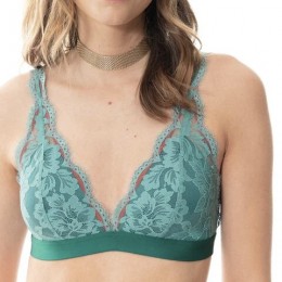 Mey Poetry Triangle Wire Free Bra Opal Green
