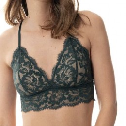 Mey Poetry Triangle Wire Free Bra Green