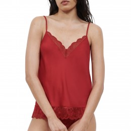 Chantelle Midnight Flower Cami Scarlet