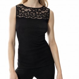 Mey Sleeveless Thermal Black