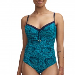Chantelle Flowers Swimsuit Blue  