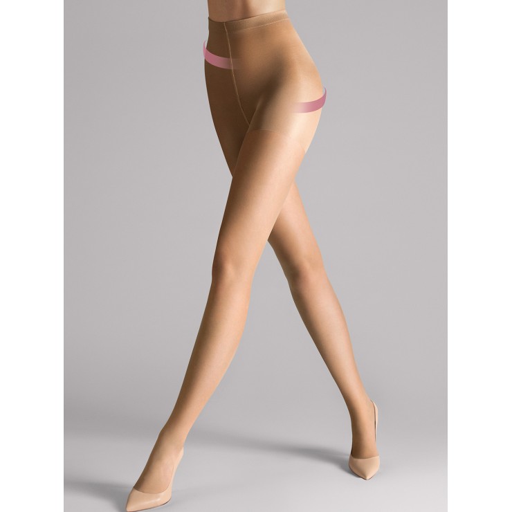Wolford Individual 10 Shape & Control Tights - Sand