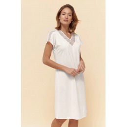 Féraud Nightdress  V Neck Ivory