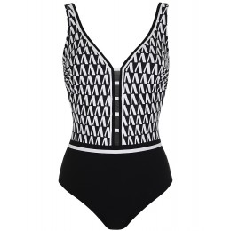 Sunflair Swimsuit Black/White